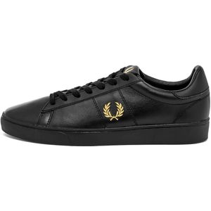 Fred Perry, Schoenen, Heren, Zwart, 42 EU, Leer, Spencer Leren Tennisschoenen