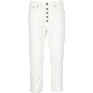 Dondup, Cropped Jeans Wit, Dames, Maat:W29