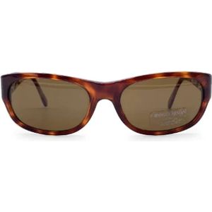 Armani Pre-owned, Pre-owned, Dames, Bruin, ONE Size, Pre-owned Plastic sunglasses