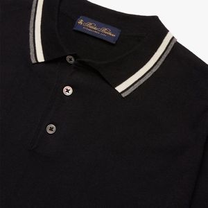 Brooks Brothers, Tops, Heren, Zwart, M, Katoen, Polo Shirt