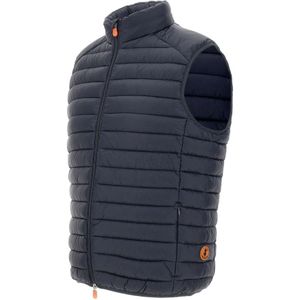 Save The Duck, Jassen, Heren, Blauw, 3Xl, Nylon, Blauwe Heren Gilet, Lichtgewicht Nylon Jas