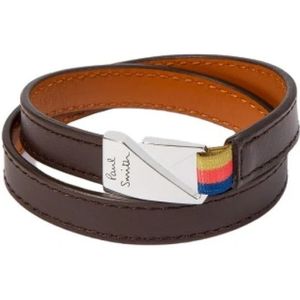 PS By Paul Smith, Accessoires, Heren, Bruin, ONE Size, Bruine Paul Smith Armband