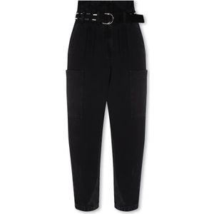Iro, Broeken, Dames, Zwart, S, ‘Malti’ high-waisted jeans