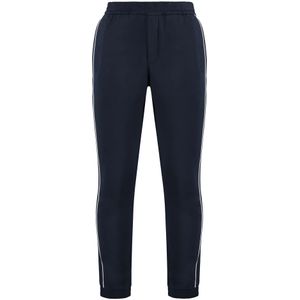 Emporio Armani, Broeken, Heren, Blauw, S, Katoen, Katoenen trainingsbroek met zakken