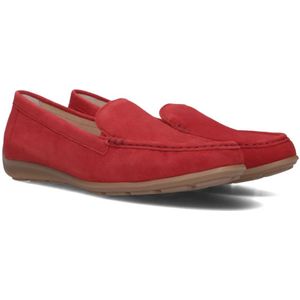 Gabor, Schoenen, Dames, Rood, 41 EU, Rode Mocassins Stijlvol Comfortabel Trendy