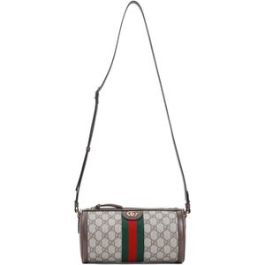 Gucci, Tassen, Dames, Beige, ONE Size, Katoen, Ophidia Schoudertas