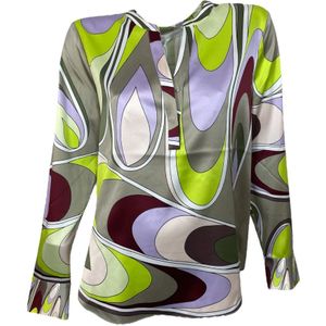 Herzen's Angelegenheit, Blouses & Shirts, Dames, Veelkleurig, S, Zijden blouse met stretchstof