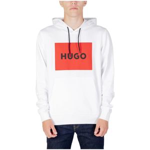 Hugo Boss, Hoodie Wit, Heren, Maat:M