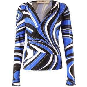 Emilio Pucci Pre-owned, Pre-owned, Dames, Veelkleurig, M, Pre-owned Viscose tops