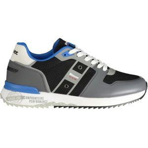 Blauer, Schoenen, Heren, Veelkleurig, 45 EU, Polyester, Grijze Polyester Sneaker Modern Ontwerp