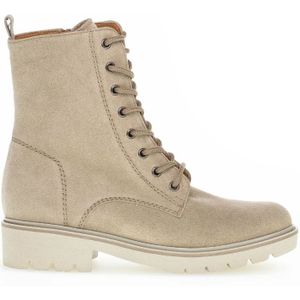 Gabor, Schoenen, Dames, Beige, 43 EU, Suède, Beige Suède Veterschoenen