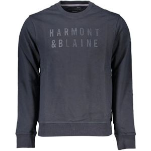 Harmont & Blaine, Sweatshirts & Hoodies, Heren, Blauw, XL, Katoen, Sweatshirts