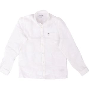 Lacoste, Casual overhemd Wit, Heren, Maat:XL