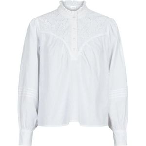 Neo Noir, Blouses & Shirts, Dames, Wit, M, Katoen, Blouses