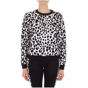 Moschino, Trainingsshirt met dierenprint Zwart, Dames, Maat:L