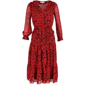 Michael Kors Pre-owned, Pre-owned, Dames, Rood, S, Polyester, Pre-owned Polyester dresses