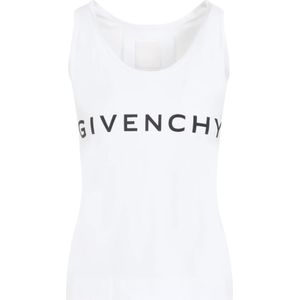 Givenchy, Top in wit en zwart Wit, Dames, Maat:XS