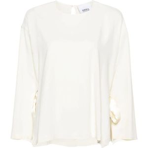 Erika Cavallini, Blouses & Shirts, Dames, Wit, XS, Satijn, Blouses