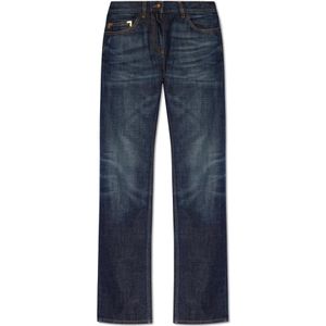 Palm Angels, Jeans met rechte pijpen Blauw, Dames, Maat:W30