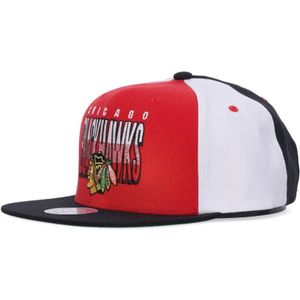 Mitchell & Ness, Vintage Chibla NHL Snapback Pet Rood, Heren, Maat:ONE Size