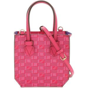 Moreau Paris, Brégançon Mini Tas in Kalfsleer Roze, Dames, Maat:ONE Size