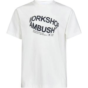 Ambush, Tops, unisex, Wit, M, Katoen, T-Shirts