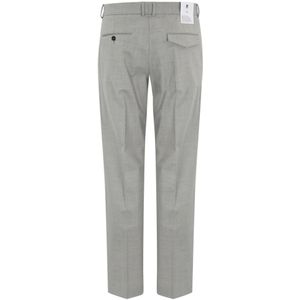 PT Torino, Broeken, Heren, Grijs, S, Wol, Lichtgrijze Wollen Twill Broek