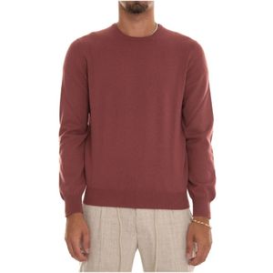 Gran Sasso, Sweatshirts & Hoodies, Heren, Bruin, 2Xl, Kasjmier, Round-neck pullover