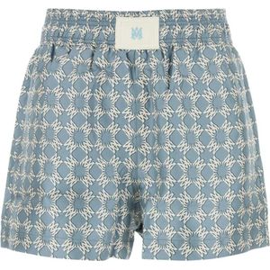 Amiri, Korte broeken, Dames, Veelkleurig, S, Zijden Bedrukte Shorts