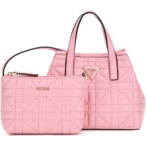 Guess, Tassen, Dames, Roze, ONE Size, Gewatteerde Mini Shopper Tas