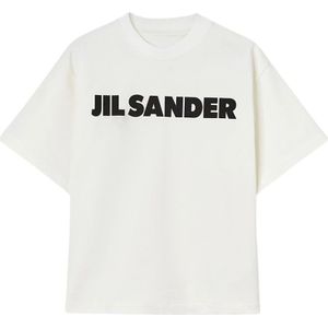 Jil Sander, Korte Mouwen T-Shirt Wit, Dames, Maat:XS