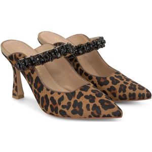 Alma EN Pena, Schoenen, Dames, Bruin, 38 EU, Leer, Muiltjes met hak