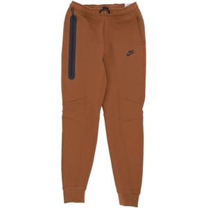 Nike, Lichtgewicht Tech Fleece Jogger Broek Bruin, Heren, Maat:M