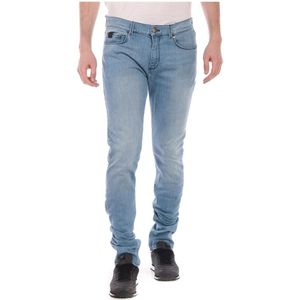 Trussardi, Jeans, Heren, Blauw, W34, Denim, Denim Extra Slim Seasonal Jeans