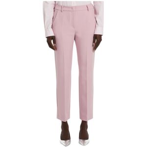 Max Mara, Broeken, Dames, Roze, S, Polyester, Broeken