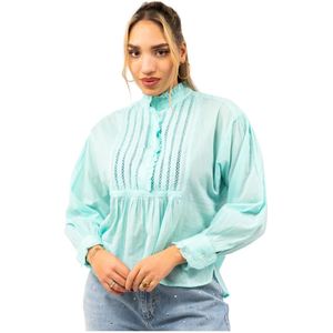 Antik Batik, Blouses & Shirts, Dames, Blauw, S, Stijlvolle Anna Blouse