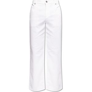 Etro, Jeans, Heren, Wit, W33, Logo-geborduurde jeans