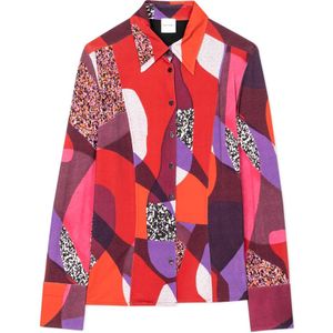 PS By Paul Smith, Blouses & Shirts, Dames, Roze, XL, Gestreept Overhemd