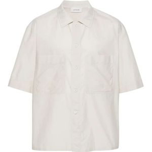 Lemaire, Overhemden, Heren, Beige, XL, Bleke Mastic Pyjama Shirt