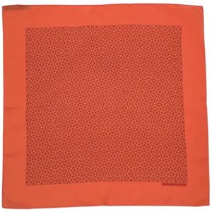 Hermès Vintage, Pre-owned Silk scarves Oranje, Dames, Maat:ONE Size