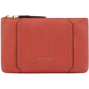 Piquadro, Tassen, Dames, Rood, ONE Size, Leer, Rode Leren Dames Handtas