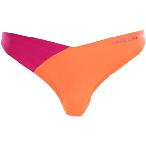 Karl Lagerfeld, Kostuum v-vormige bikinibroekjes Oranje, Dames, Maat:S