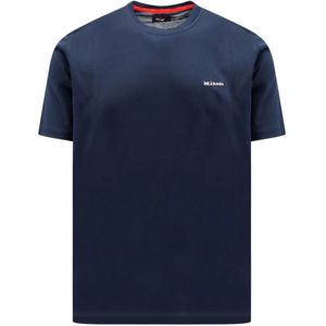 Kiton, T-Shirts Blauw, Heren, Maat:2XL