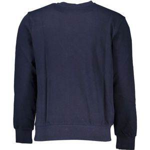 North Sails, Sweatshirts & Hoodies, Heren, Blauw, 3Xl, Geborstelde Sweatshirt met Logo Print