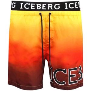 Iceberg, Badkleding, Heren, Veelkleurig, M, Stijlvolle Boardshorts voor Mannen