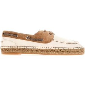 Brunello Cucinelli, Schoenen, Dames, Beige, 37 1/2 EU, Espadrilles