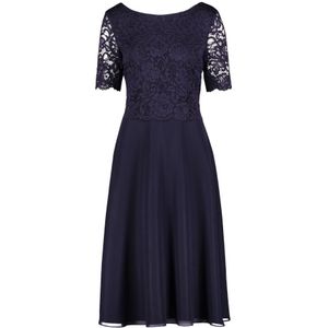 vera mont, Kleedjes, Dames, Blauw, 5Xl, Polyester, Midi Kleedjes