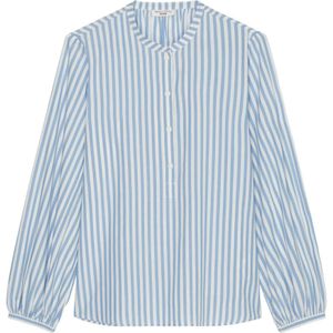 Marc O'Polo, Blouses & Shirts, Dames, Blauw, 2Xs, Katoen, Gestreepte losse blouse