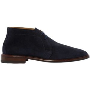 Scarosso, Schoenen, Heren, Blauw, 46 EU, Suède, Suede Gary Laarzen