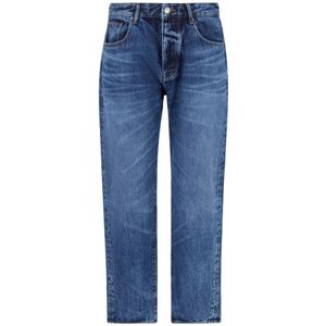 Armani Exchange, Jeans, Heren, Blauw, W28, Denim, Losse Tapered Denim Jeans